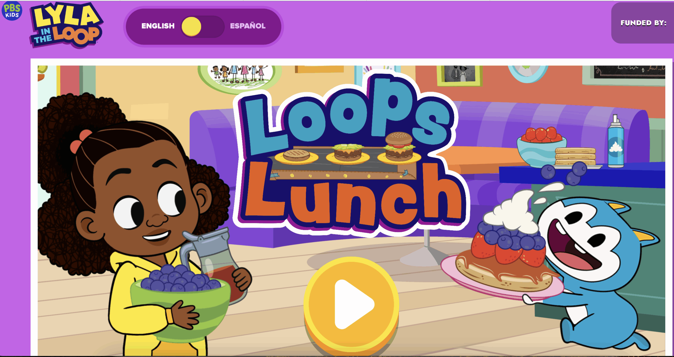 Loops Lunch on PBSkids.org